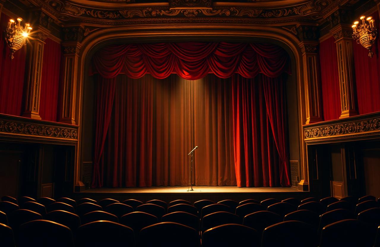 Isabel Bader Theatre stage where Ghazaleh Ghasemi opened the Tehran Comedy Show, Persian-Canadian bilingual master of ceremonies and motivational speaker from Toronto
