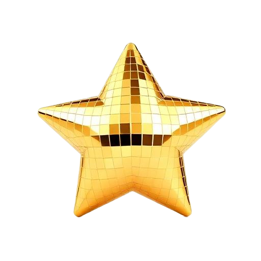 Golden sparkle star accent, bilingual master of ceremonies and motivational speaker, Toronto, Persian-Canadian